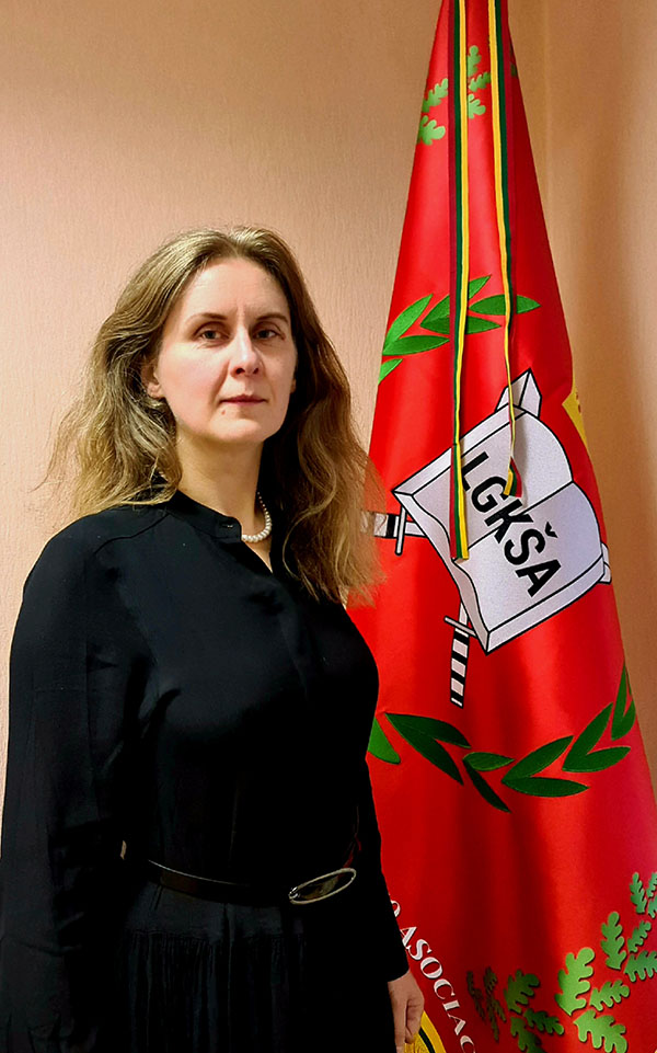 Ieva Čičelytė - Lietuvos gynybos, kultūros ir švietimo asociacijos prezidentė