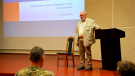 Profesorius Eugenijus Laurinaitis kariams kalbėjo apie streso valdymą
